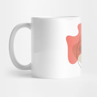 Woman Face Line Art Drawing Mug